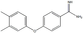 4-(3,4-dimethylphenoxy)benzene-1-carboximidamide Structure