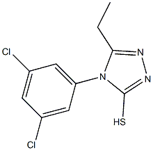 4-(3,5-dichlorophenyl)-5-ethyl-4H-1,2,4-triazole-3-thiol Structure