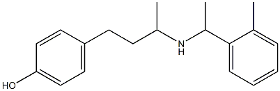 4-(3-{[1-(2-methylphenyl)ethyl]amino}butyl)phenol Structure