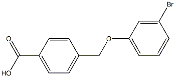 4-(3-bromophenoxymethyl)benzoic acid 구조식 이미지