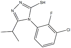 4-(3-chloro-2-fluorophenyl)-5-(propan-2-yl)-4H-1,2,4-triazole-3-thiol Structure