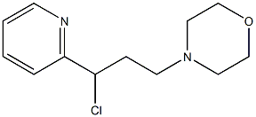 4-(3-chloro-3-pyridin-2-ylpropyl)morpholine 구조식 이미지