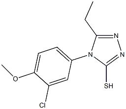 4-(3-chloro-4-methoxyphenyl)-5-ethyl-4H-1,2,4-triazole-3-thiol Structure