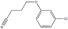 4-(3-chlorophenoxy)butanenitrile 구조식 이미지