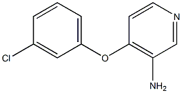 4-(3-chlorophenoxy)pyridin-3-amine Structure