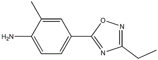 4-(3-ethyl-1,2,4-oxadiazol-5-yl)-2-methylaniline Structure