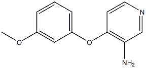 4-(3-methoxyphenoxy)pyridin-3-amine Structure