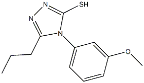 4-(3-methoxyphenyl)-5-propyl-4H-1,2,4-triazole-3-thiol 구조식 이미지