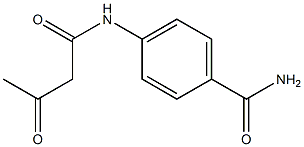 4-(3-oxobutanamido)benzamide 구조식 이미지