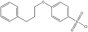 4-(3-phenylpropoxy)benzene-1-sulfonyl chloride Structure