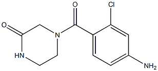 4-(4-amino-2-chlorobenzoyl)piperazin-2-one 구조식 이미지
