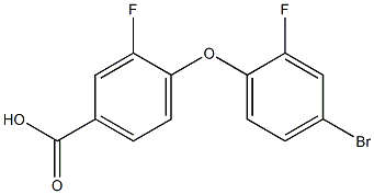 4-(4-bromo-2-fluorophenoxy)-3-fluorobenzoic acid Structure