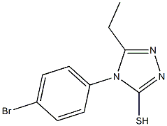 4-(4-bromophenyl)-5-ethyl-4H-1,2,4-triazole-3-thiol Structure