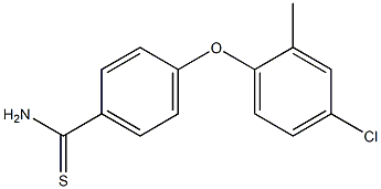 4-(4-chloro-2-methylphenoxy)benzene-1-carbothioamide Structure