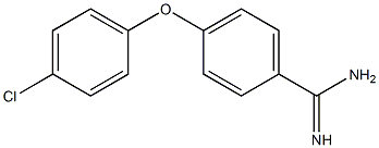 4-(4-chlorophenoxy)benzene-1-carboximidamide Structure