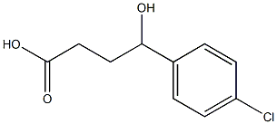 4-(4-chlorophenyl)-4-hydroxybutanoic acid Structure