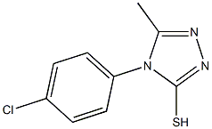 4-(4-chlorophenyl)-5-methyl-4H-1,2,4-triazole-3-thiol 구조식 이미지
