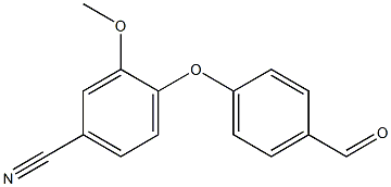 4-(4-formylphenoxy)-3-methoxybenzonitrile Structure