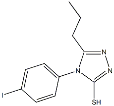 4-(4-iodophenyl)-5-propyl-4H-1,2,4-triazole-3-thiol Structure