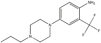 4-(4-propylpiperazin-1-yl)-2-(trifluoromethyl)aniline Structure