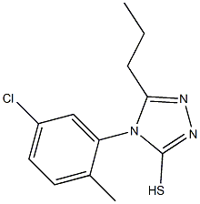 4-(5-chloro-2-methylphenyl)-5-propyl-4H-1,2,4-triazole-3-thiol 구조식 이미지