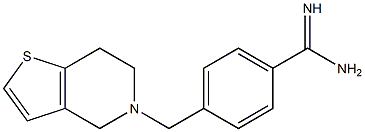 4-(6,7-dihydrothieno[3,2-c]pyridin-5(4H)-ylmethyl)benzenecarboximidamide Structure