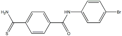 4-(aminocarbonothioyl)-N-(4-bromophenyl)benzamide Structure