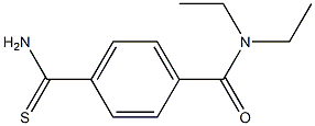 4-(aminocarbonothioyl)-N,N-diethylbenzamide 구조식 이미지