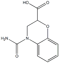 4-(aminocarbonyl)-3,4-dihydro-2H-1,4-benzoxazine-2-carboxylic acid Structure