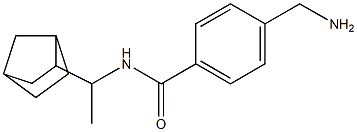 4-(aminomethyl)-N-(1-{bicyclo[2.2.1]heptan-2-yl}ethyl)benzamide 구조식 이미지