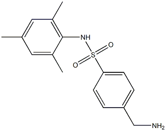 4-(aminomethyl)-N-(2,4,6-trimethylphenyl)benzene-1-sulfonamide 구조식 이미지