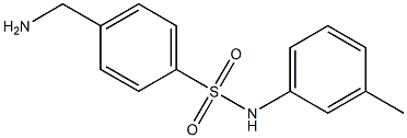 4-(aminomethyl)-N-(3-methylphenyl)benzenesulfonamide 구조식 이미지