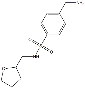 4-(aminomethyl)-N-(tetrahydrofuran-2-ylmethyl)benzenesulfonamide 구조식 이미지