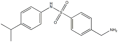 4-(aminomethyl)-N-[4-(propan-2-yl)phenyl]benzene-1-sulfonamide Structure