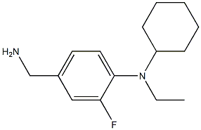 4-(aminomethyl)-N-cyclohexyl-N-ethyl-2-fluoroaniline 구조식 이미지