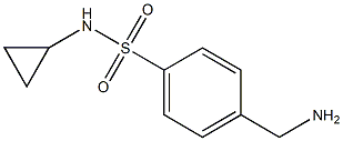 4-(aminomethyl)-N-cyclopropylbenzenesulfonamide Structure