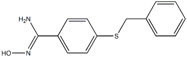 4-(benzylsulfanyl)-N'-hydroxybenzene-1-carboximidamide 구조식 이미지