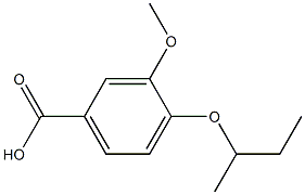 4-(butan-2-yloxy)-3-methoxybenzoic acid 구조식 이미지