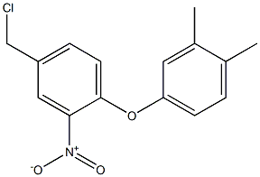 4-(chloromethyl)-1-(3,4-dimethylphenoxy)-2-nitrobenzene Structure