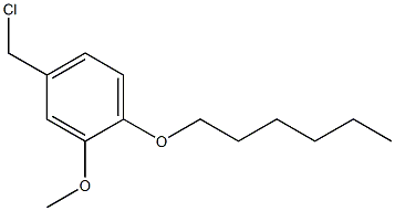 4-(chloromethyl)-1-(hexyloxy)-2-methoxybenzene Structure