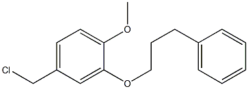 4-(chloromethyl)-1-methoxy-2-(3-phenylpropoxy)benzene Structure