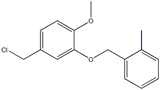 4-(chloromethyl)-1-methoxy-2-[(2-methylphenyl)methoxy]benzene 구조식 이미지
