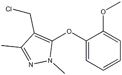 4-(chloromethyl)-5-(2-methoxyphenoxy)-1,3-dimethyl-1H-pyrazole Structure