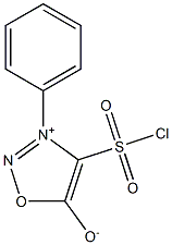 4-(chlorosulfonyl)-3-phenyl-1,2,3-oxadiazol-3-ium-5-olate 구조식 이미지