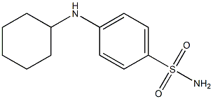 4-(cyclohexylamino)benzene-1-sulfonamide Structure