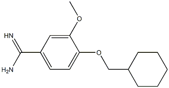 4-(cyclohexylmethoxy)-3-methoxybenzenecarboximidamide 구조식 이미지