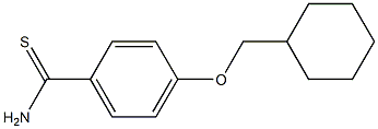 4-(cyclohexylmethoxy)benzene-1-carbothioamide 구조식 이미지