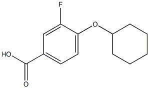 4-(cyclohexyloxy)-3-fluorobenzoic acid Structure