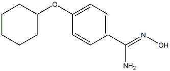 4-(cyclohexyloxy)-N'-hydroxybenzene-1-carboximidamide Structure