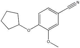4-(cyclopentyloxy)-3-methoxybenzonitrile Structure